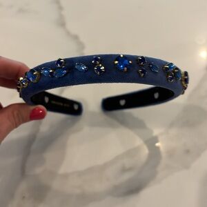 Lele Sadoughi Skinny Sapphire Headband